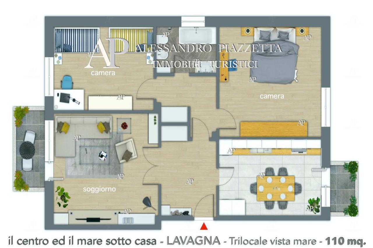Ferienwohnung Il Centro Ed Il Mare Sotto Casa Lavagna Exterior foto